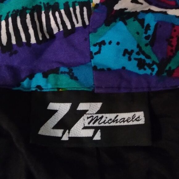 Vintage ZZ Michaels Abstract Pattern Summer Blazer - Picture 11 of 12